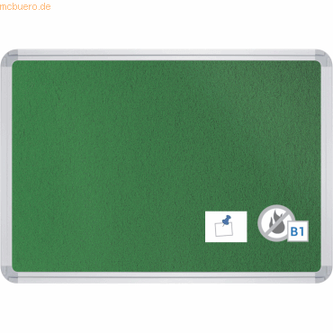 Bild von Ultradex, Pinnwand, Pinntafel Filz schwer entflammbar B1500xH1200xT22mm grün (Pinnwand)