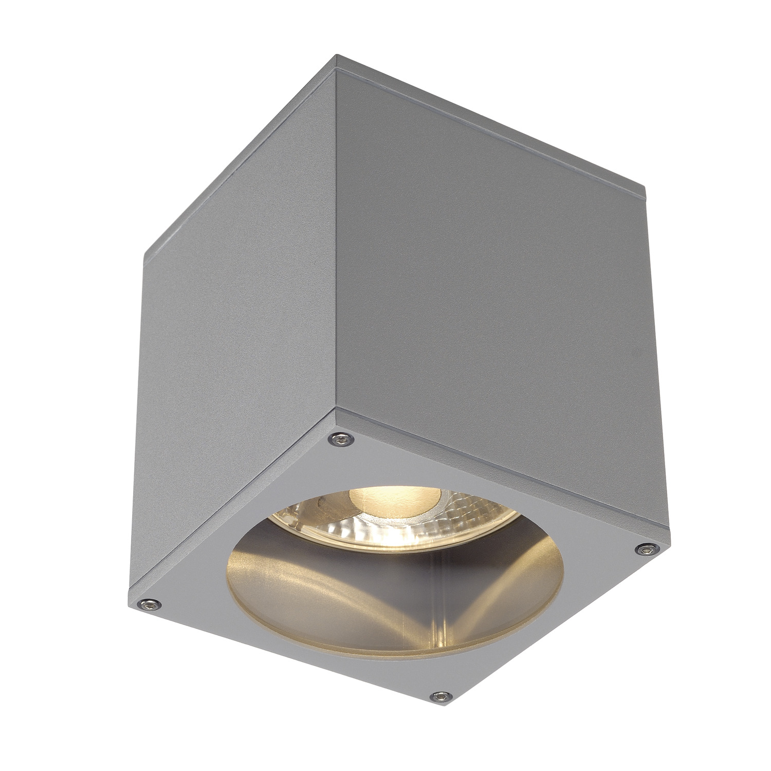 Bild von SLV BIG THEO, Outdoor Deckenleuchte, QPAR111, IP44, eckig, silbergrau, max. 75W - 229554