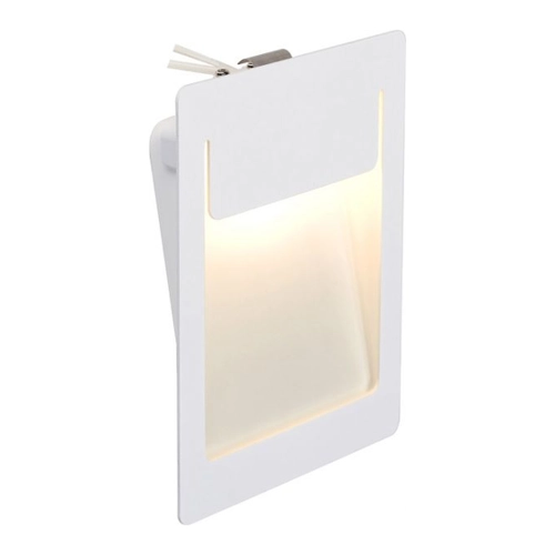Bild von LED Wandeinbauleuchte Downunder Pur, weiß, 3000K, 120x155mm, rechteckig