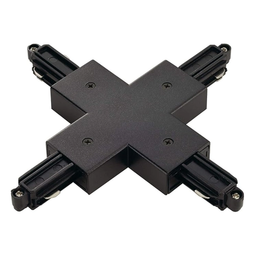 Bild von 1-Phasen Schienensystem, Aufbauschiene, X-Verbinder, schwarz