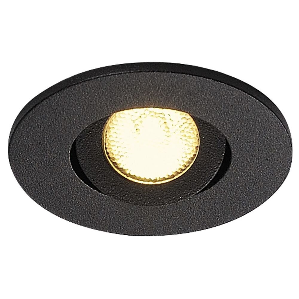 Bild von Einflammiger LED-Einbaustrahler New Tria Mini Set, Clipfedern, Hochvolt, rund, schwarz, 3000K