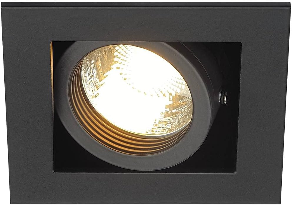 Bild von SLV KADUX 1 | Einbauleuchte, Innenbeleuchtung, Deckeneinbauleuchte, LED Spots, Deckenstrahler, Deckenleuchte| Zweiflammig, GU10, rechteckig, weiß, max. 50W, inkl. Clipfedern