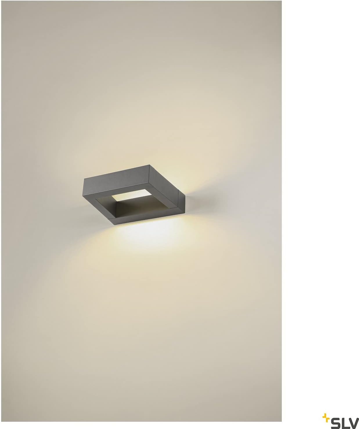 Bild von SLV Wandaufbauleuchte BOOKAT / Beleuchtung für Wände, Wege, Eingänge, LED Spot außen, Aufbau-Leuchte Outdoor, Gartenlampe / IP65 3000/4000K 15W 990lm anthrazit
