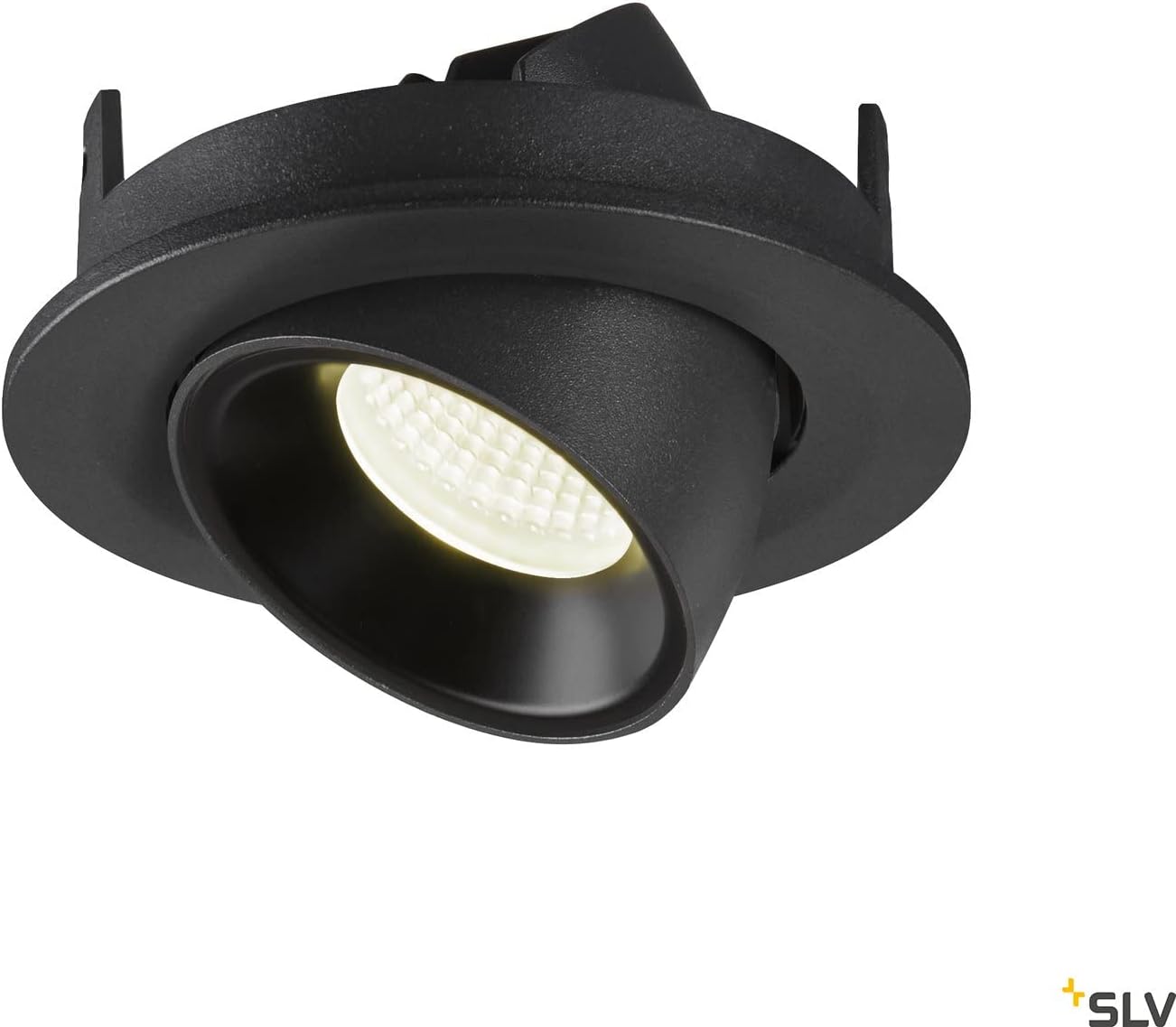 Bild von SLV Deckeneinbauleuchte NUMINOS® GIMBLE S / LED Spot, Fluter, Deckenstrahler, Deckenleuchte, Einbau-Leuchte, Innen-Beleuchtung / 4000K 8.6W 730lm schwarz 20Grad