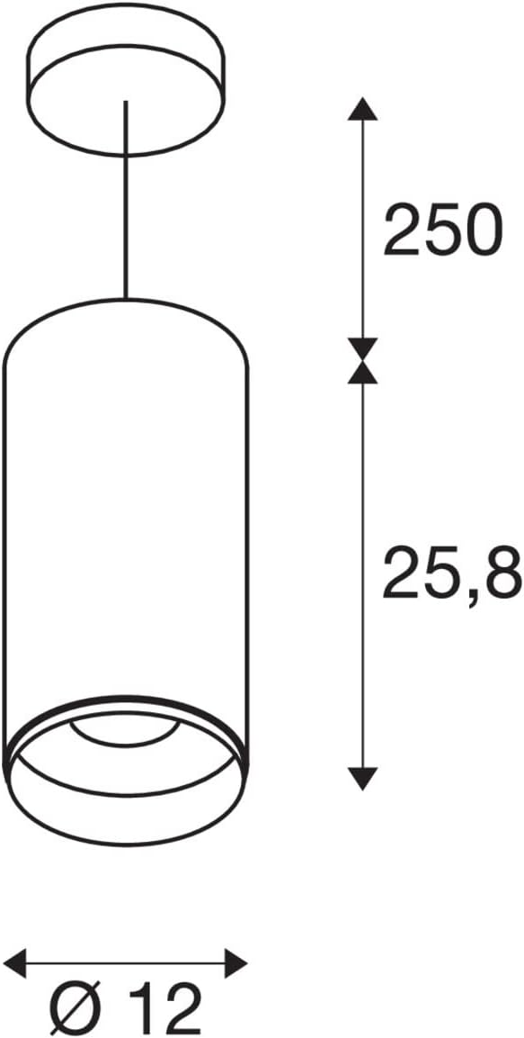Bild von SLV Pendelleuchte NUMINOS® XL / Wohnzimmer-Lampe, Innen-Beleuchtung, HängLeuchte Esszimmer, LED, Decken-Leuchte / 4000K 36W 3760lm schwarz dimmbar 36Grad