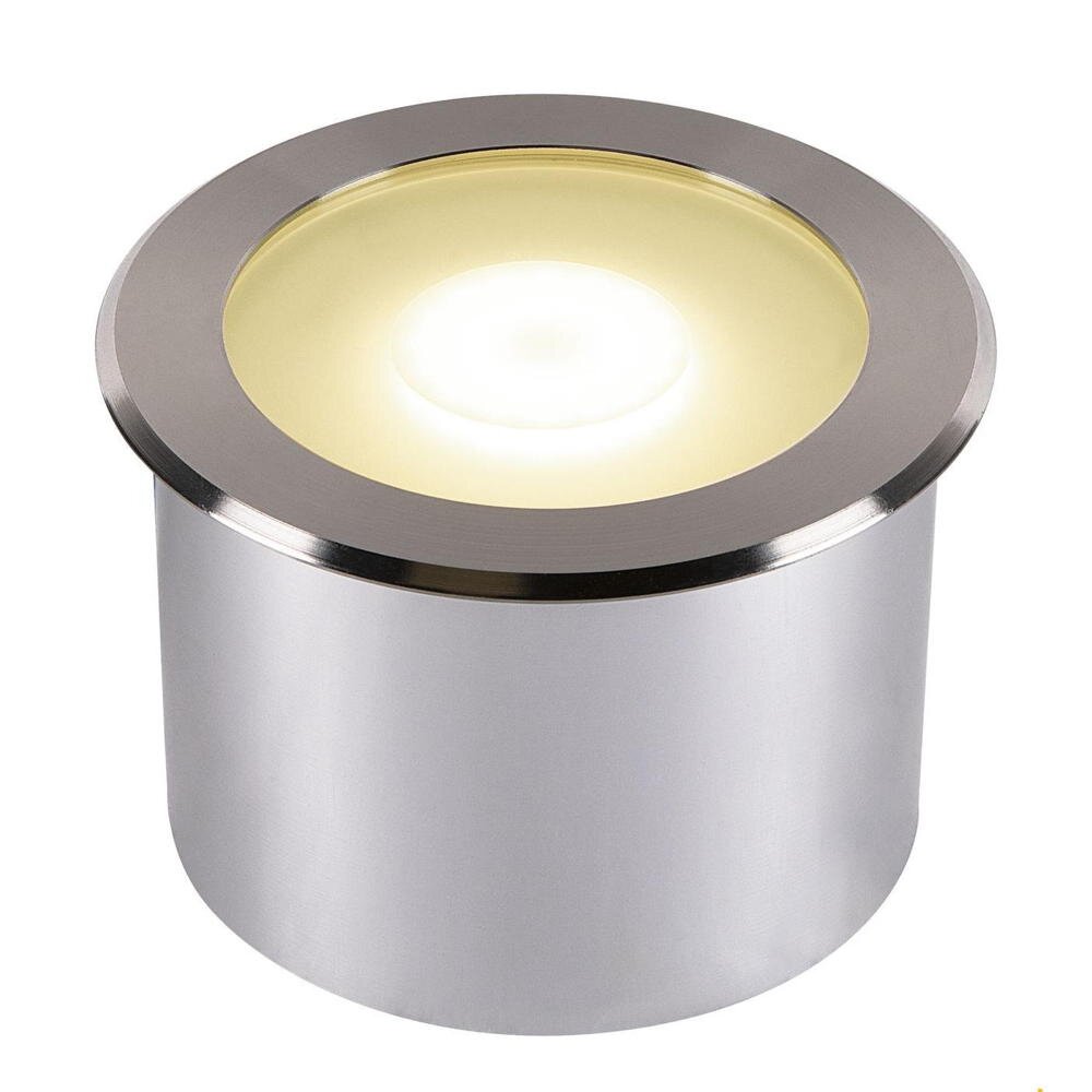 Bild von SLV Bodeneinbauleuchte DASAR FLAT 120 / LED Spot für Terrasse, Outdoor-Strahler, Einbau-Lampe Garten, Bodenlampe für Außen / IP65/IP67 4000K 7W 520lm edelstahl