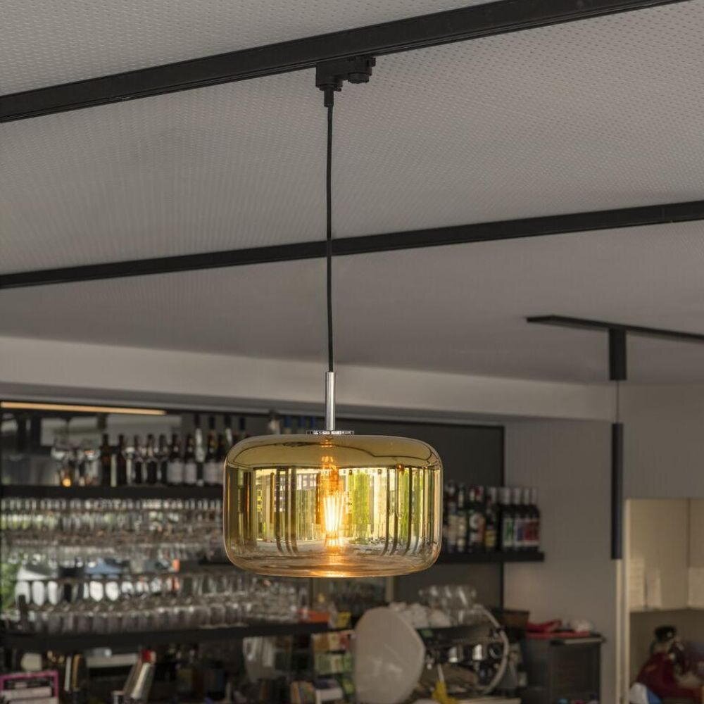 Bild von SLV PANTILO 28 Pendelleuchte / Wohnzimmer-Lampe, Innen-Beleuchtung, Hänge-Leuchte Esszimmer, LED, Decken-Leuchte / E27 15W gold