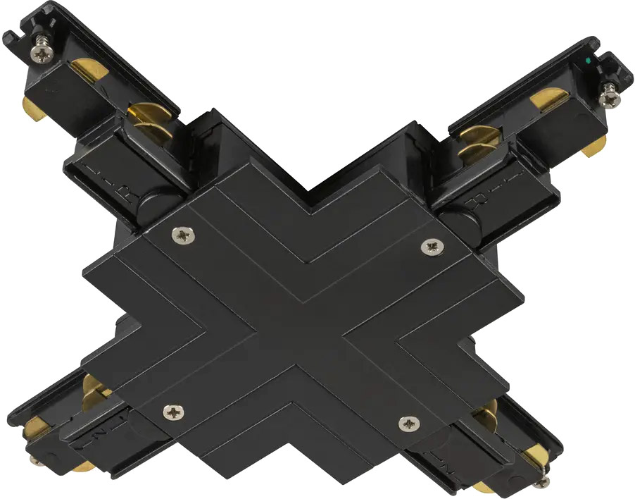 Bild von SLV X-Verbinder, für S-TRACK 3-Phasen-Einbauschiene, schwarz, DALI - Zubehör für 3-Phasen Stromschiene