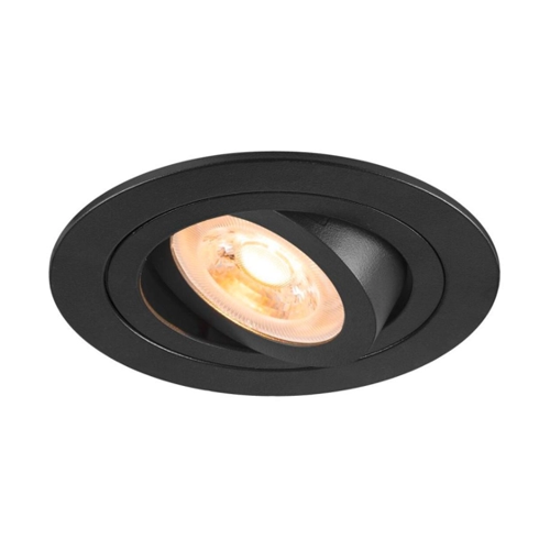 Bild von Deckeneinbauleuchte New Tria in Schwarz GU10 93mm rund