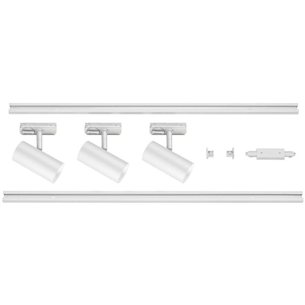 Bild von SLV NOBLO® SPOT, Schienensystem Set, rund, 2700K, 19W, Phasenabschnitt, 32°, weiß - Leuchten mit 1 Phasen Adapter
