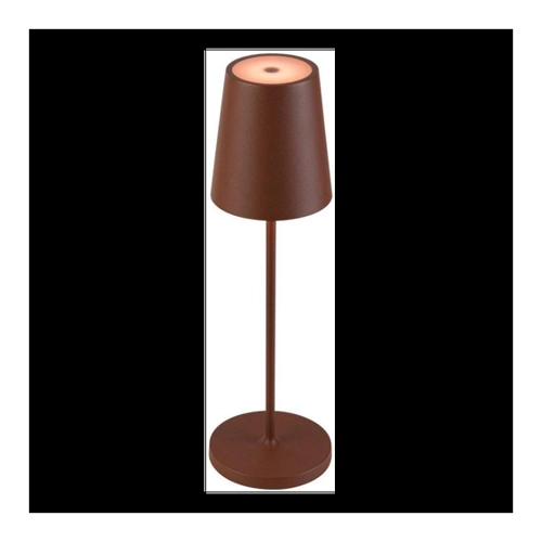 Bild von LED Akku Tischleuchte Vinolina Two in Rostfarbig 2W 190lm IP65