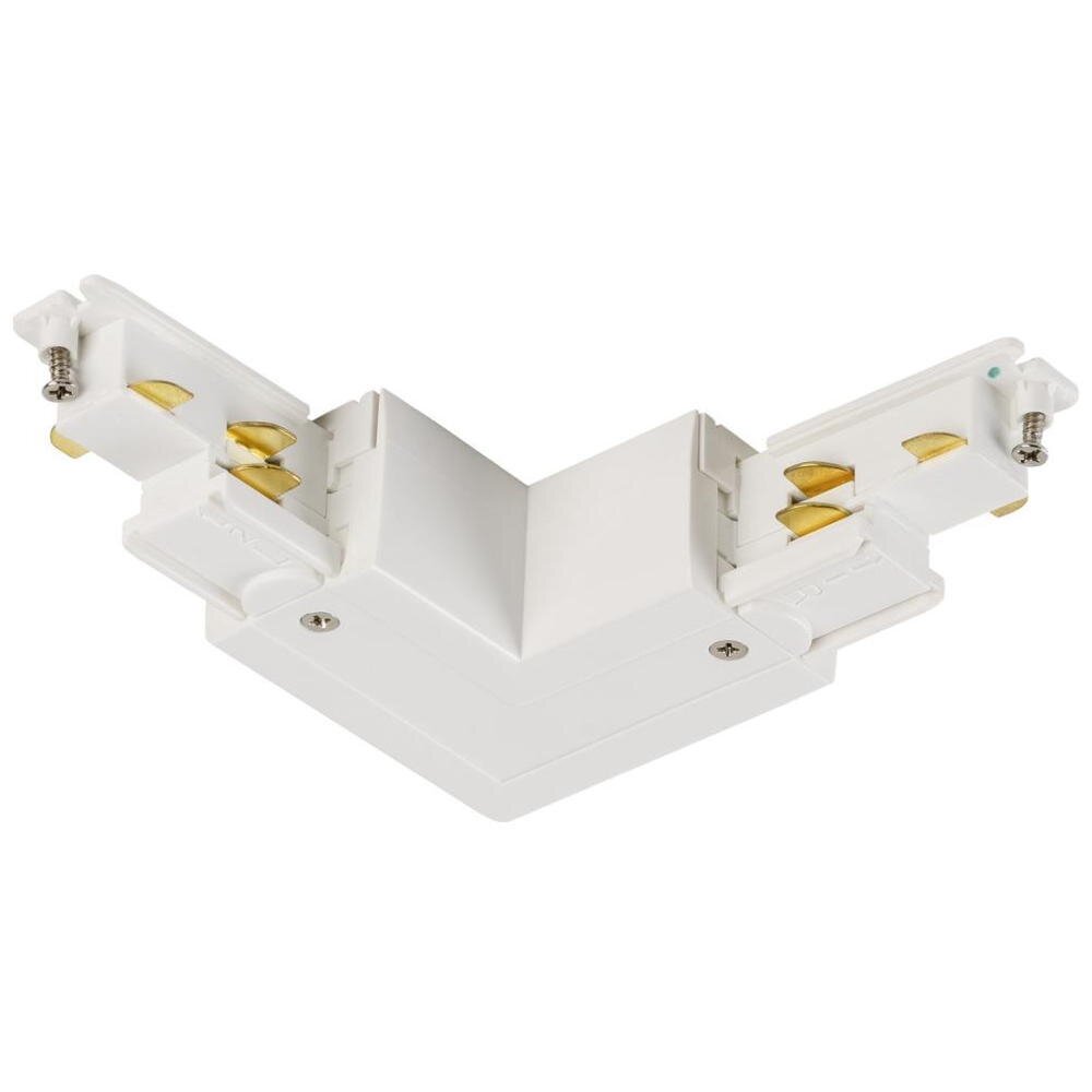 Bild von SLV S-TRACK DALI L-Verbinder, verstellbar, mit Einspeisemöglichkeit, weiß - Zubehör für 3-Phasen Stromschiene