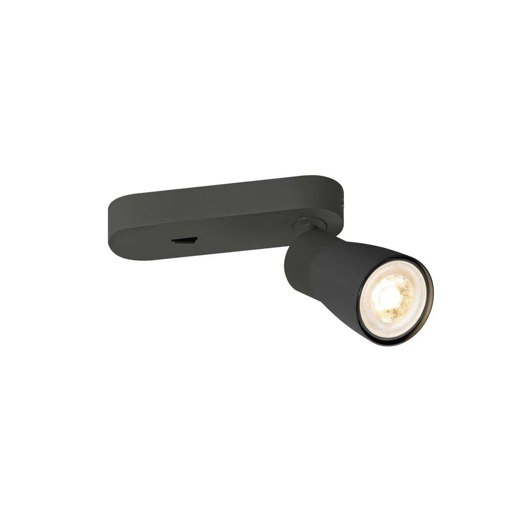 Bild von SLV PURI 2.0 Dome, Wand- und Deckenaufbauleuchte, Schalter, rechteckig, 1x max. 6W GU10, schwarz - Wand- und Deckenleuchten