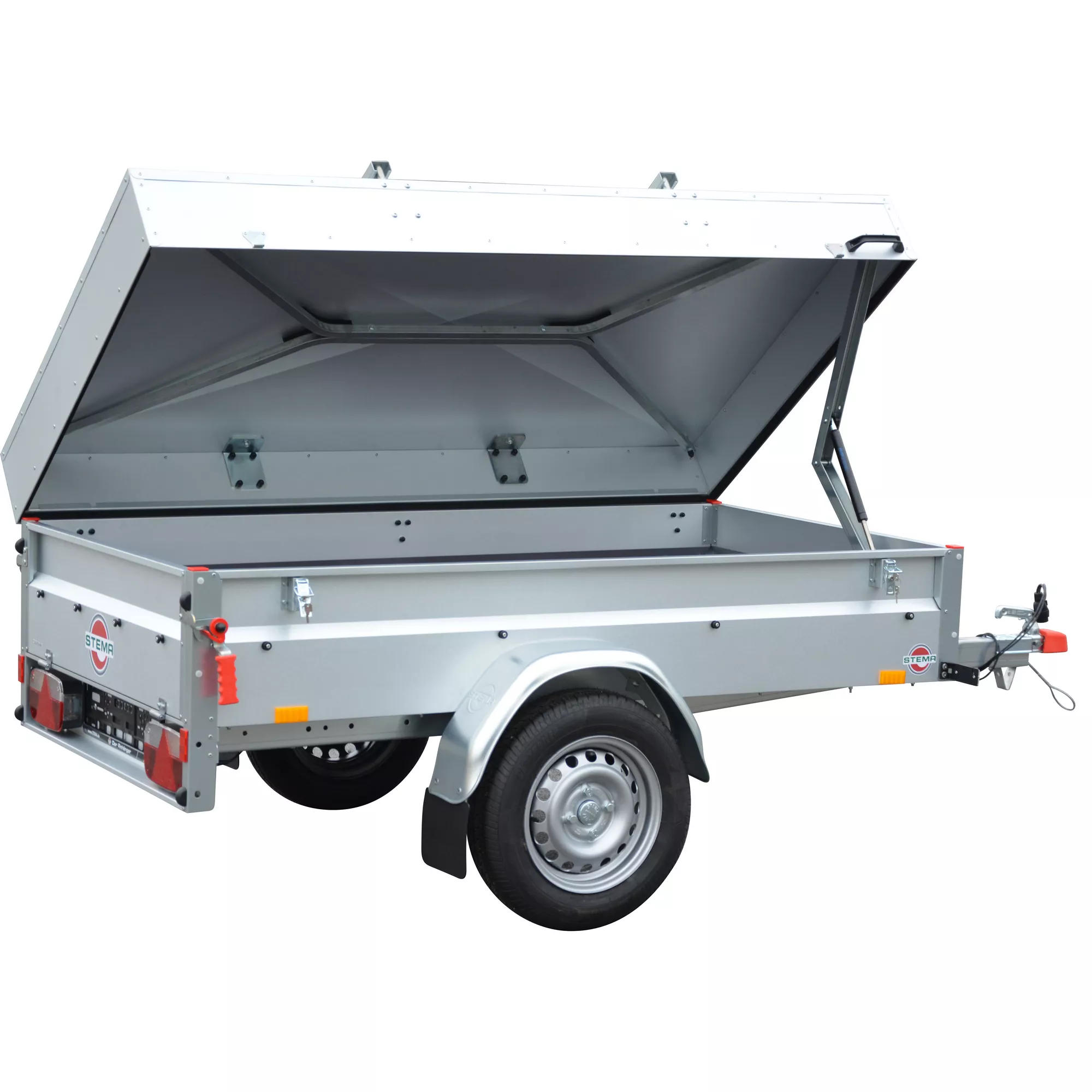 Bild von Stema PKW-Anhänger 'Basic Plus 850' gebremst 850 kg mit Deckel