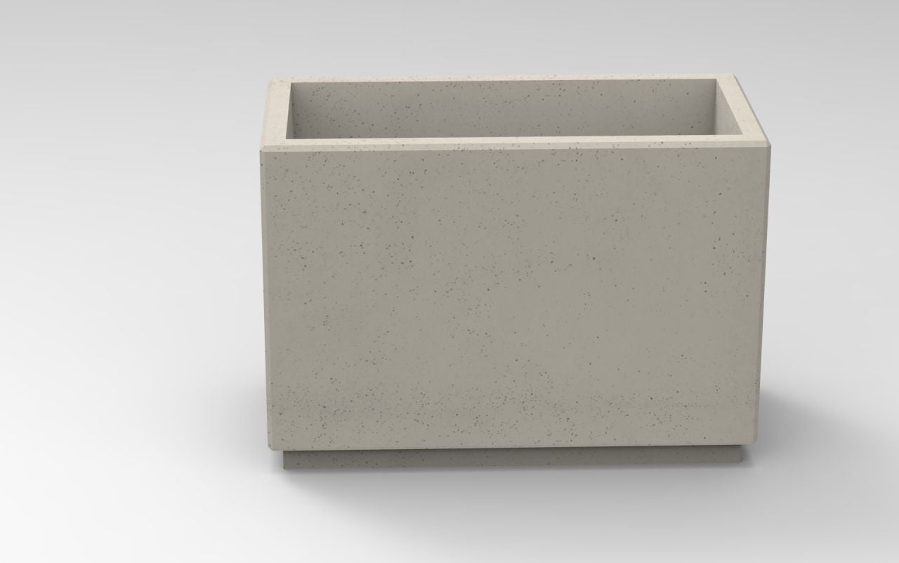 Bild von Pflanzkasten Rexa-béton, Architekturbeton 100 x 50 x70 cm "schwarz pigmentiert"