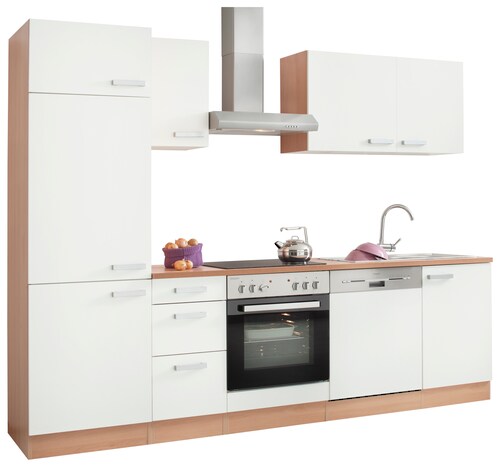 Bild von OPTIFIT Küchenzeile »Odense«, Breite 270 cm, mit 28 mm Arbeitsplatte, mit Gratis Besteckeinsatz
