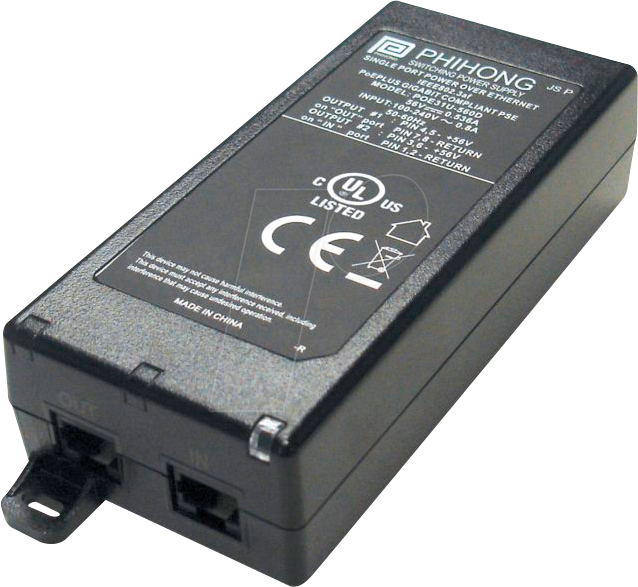 Bild von POE 60U-1BTE - Power over Ethernet (PoE) Injektor, 56 V, 60 W, Gigabit