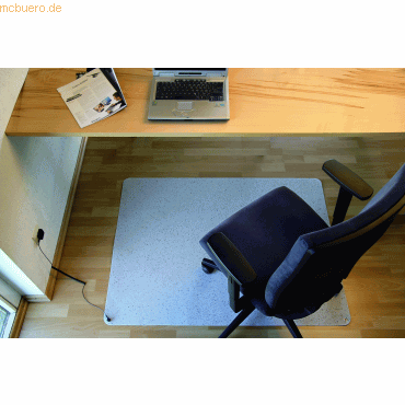 Bild von RSOFFICE Bodenschutzmatte Rollstat, rechteckig, für Hart-/ Teppichboden, mit Erdungsbaustein