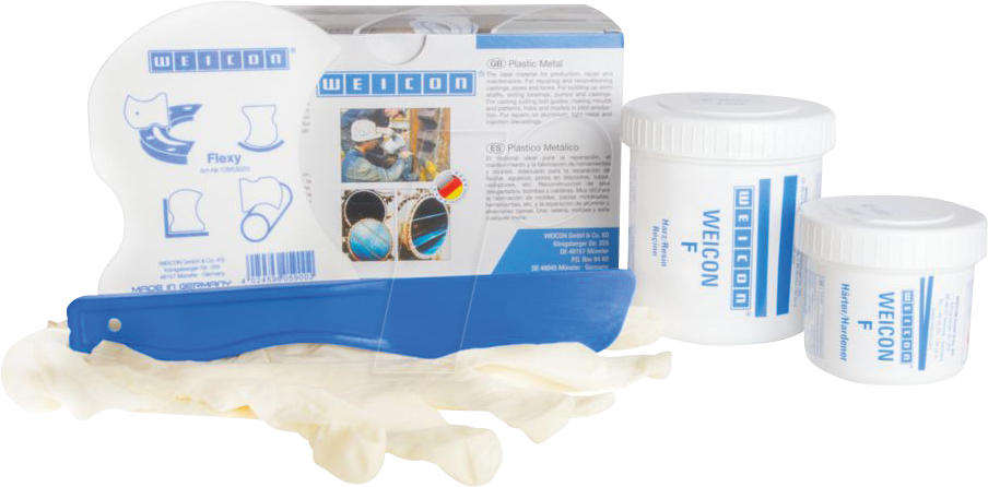 Bild von WEICON 10150002 - Epoxidharz-System Plastik-Stahl F, 200 g