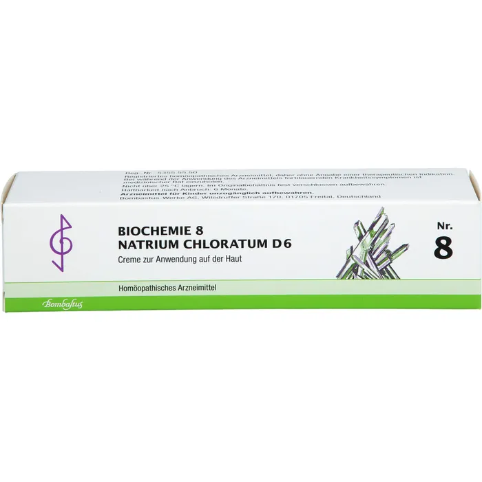 Bild von Biochemie 8 Natrium Chloratum D6 100 ml Creme - Registriertes homöopathisches Arzneimittel