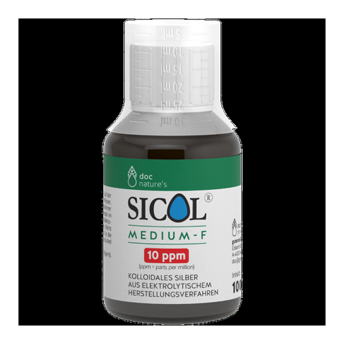 Bild von Kolloidales Silber Sicol medium-F, 50 ppm - Doc Nature’s