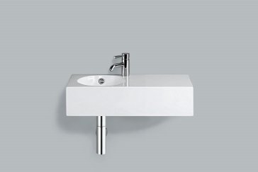 Bild von Alape, Waschbecken, Waschtisch WT.IC600H.L, rechteckig B: 600mm H: 160mm T: 325mm, 4239200000, weiss (325 mm, 600 mm)