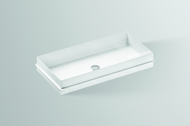 Bild von Alape, Waschbecken, Einbaubecken EB.ME750, rechteckig B: 750mm H: 111mm T: 375mm, 2227503000, weiss (375 mm, 750 mm)