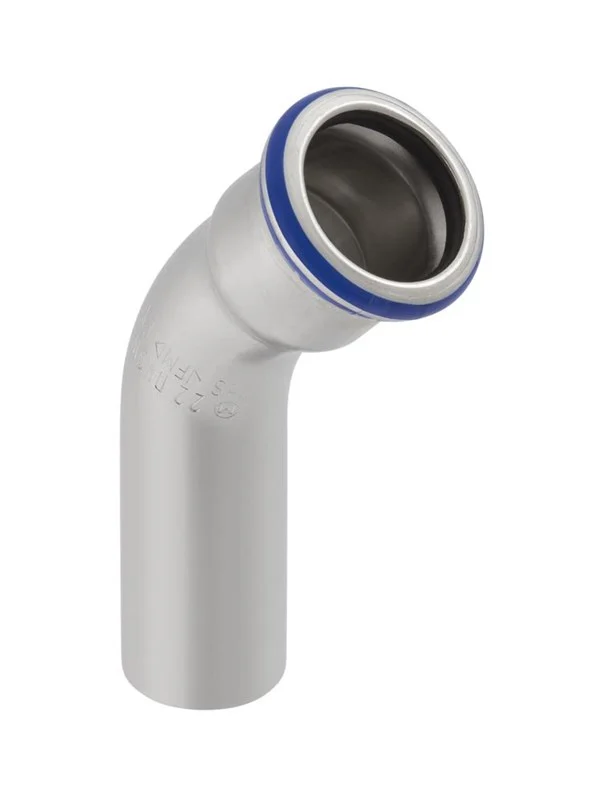 Bild von Geberit, Rohrverbindungstechnik, Single socket 45 ° Mapress Stainless steel elbows 54 mm (32708) (Winkelverbindung)