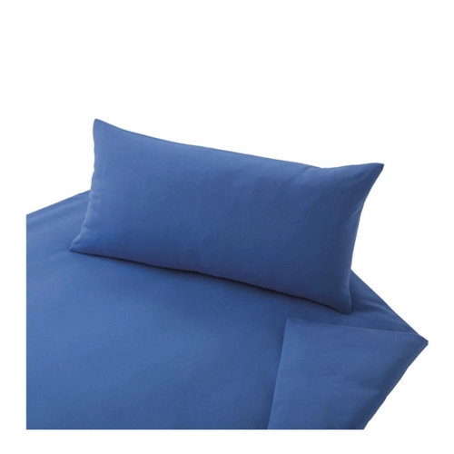 Bild von Cotonea Jersey Uni Bio Bettwäsche blau – 1 Bettbezug 155 x 220 cm + 1 Kissenbezug 80 x 80 cm