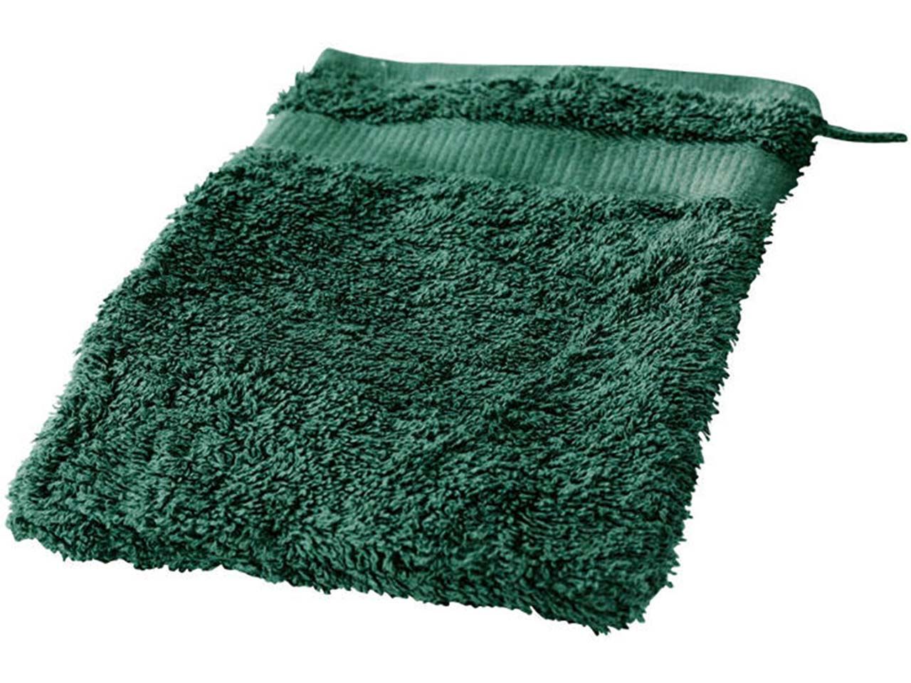 Bild von Cotonea Frottier Waschhandschuh 15 x 20 cm, Bio-Baumwolle, smaragd