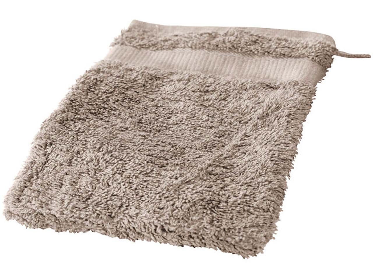 Bild von Cotonea Frottier Waschhandschuh 15 x 20 cm, Bio-Baumwolle, leinen