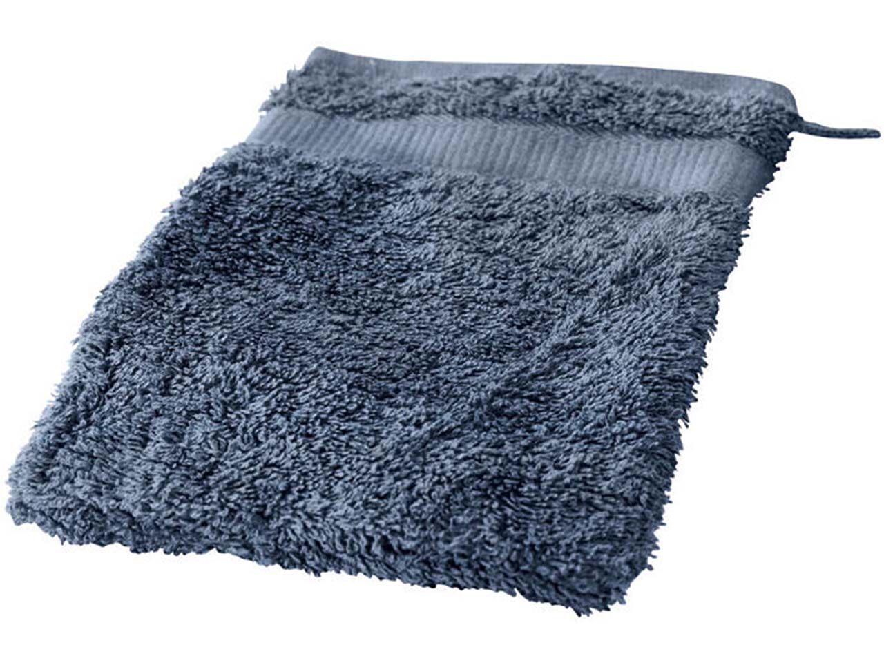 Bild von Cotonea Frottier Waschhandschuh 15 x 20 cm, Bio-Baumwolle, steinblau