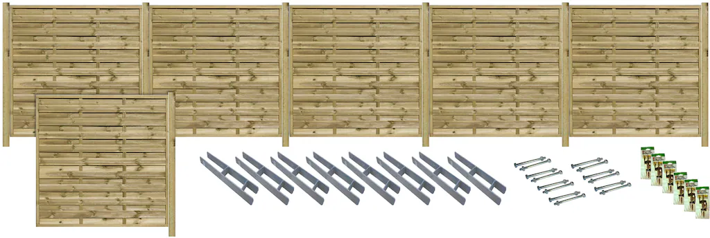 Bild von Tetzner & Jentzsch Sichtschutzelement EDMONTON 4, (Set), kesseldruckimprägniert