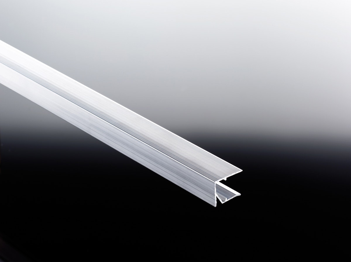 Bild von T&J Alu 25 Abschlußprofiln980 mm, pressblank