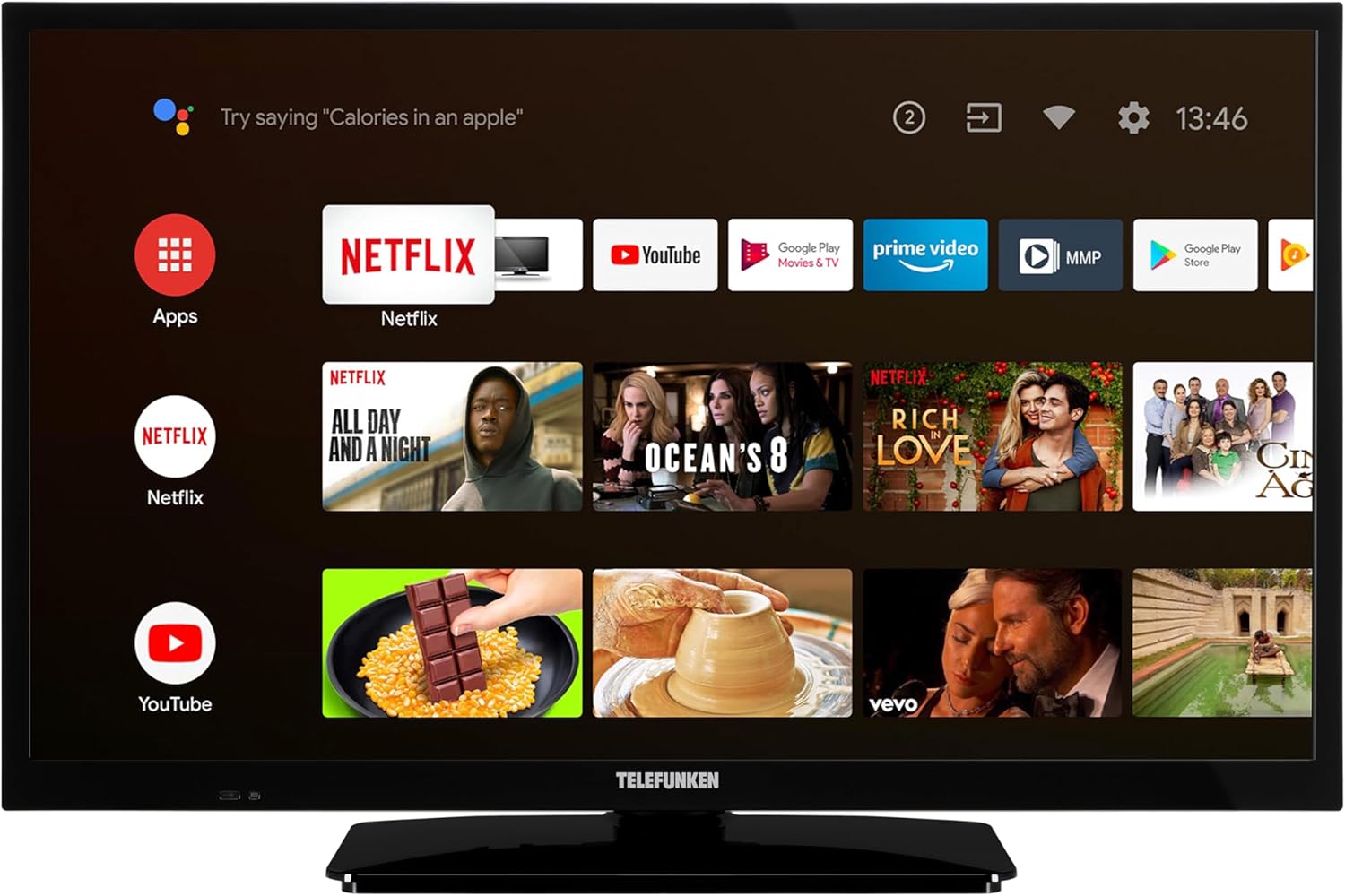 Bild von Telefunken XF43AN750M LCD-LED Fernseher (108 cm/43 Zoll, Full HD, Android TV, HDR, Triple-Tuner, Google Play Store, Google Assistant, Bluetooth)