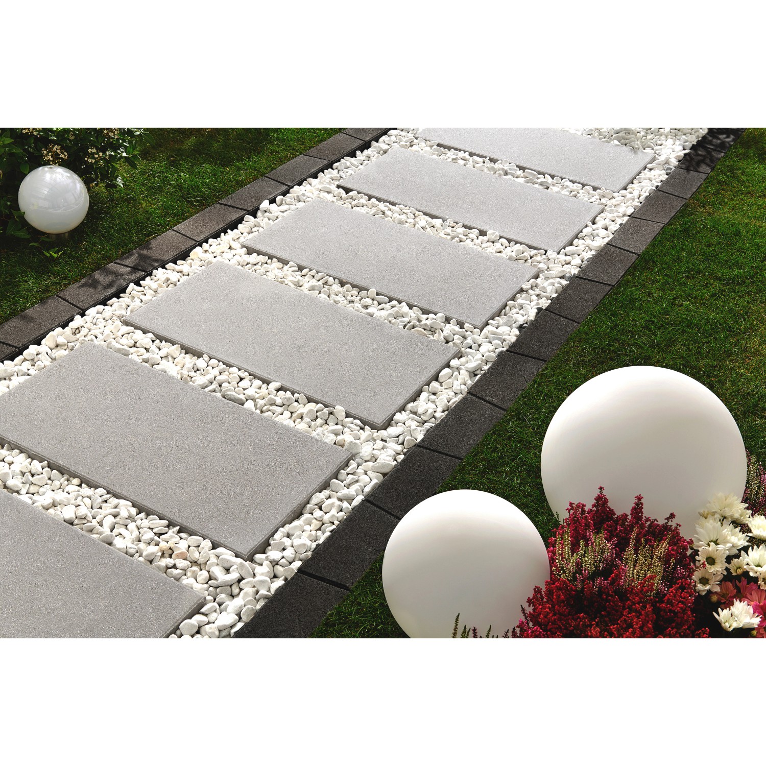 Bild von Kann Terrassenplatte Casavera Maxx Grau Kugelgestrahlt 80 cm x 40 cm x 3,8 cm