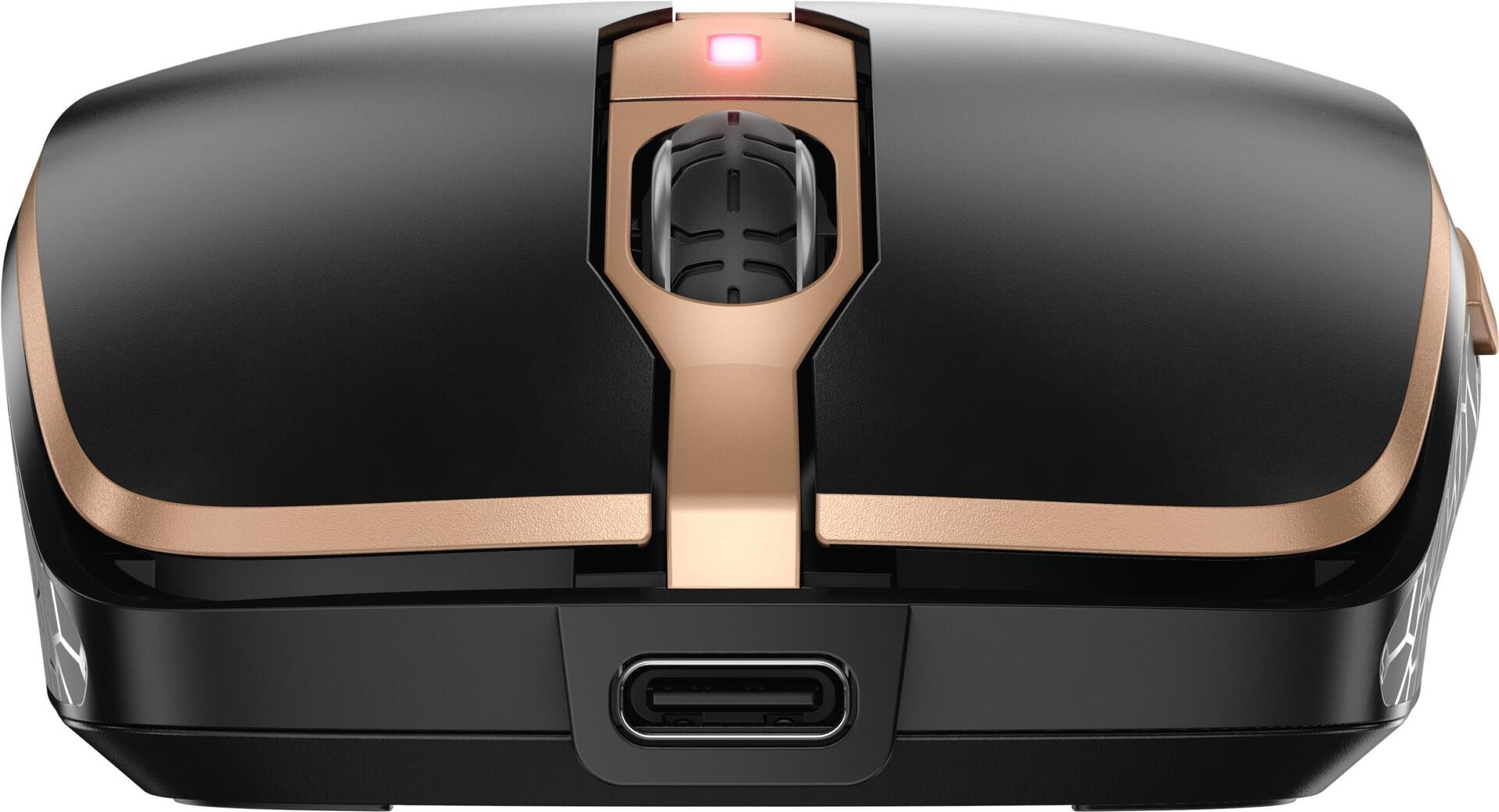 Bild von CHERRY DW 9100 SLIM, Kabelloses Tastatur-Maus-Set, Tschechisches/Slowakisches Layout (QWERTZ/QWERTY), Bluetooth & 2,4 GHz Funk, Wiederaufladbar, Schwarz-Bronze