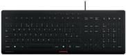 Bild von Cherry STREAM PROTECT, jk-8502gb-2, Volle Größe 100%, Kabelgebunden, USB, Scherenschalter, QWERTY, Schwarz