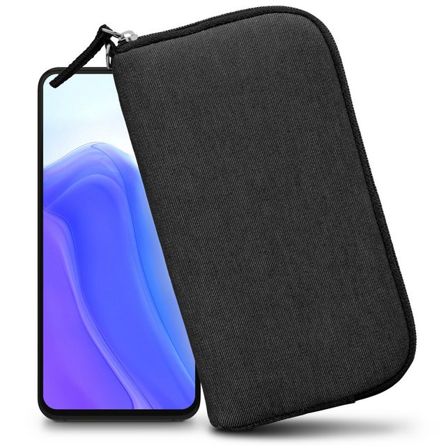 Bild von XiRRiX Handytasche Smartphone Universal Handyhülle Smartphonetasche 4XL (kompatibel mit z.B. Iphone 15 Pro Max, 1-tlg., inkl. Handschlaufe), Softcase für besten Schutz Dank Polsterung mit Stoßdämpfung