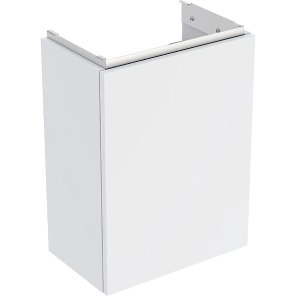 Bild von Geberit Acanto Unterschrank für Handwaschbecken, 1 Tür Anschlag li oder re, Wandhängend, 392x539x246mm, 503.001, Farbe (Front/Korpus): Korpus und Front: weiß / matt, Griff: weiß / matt