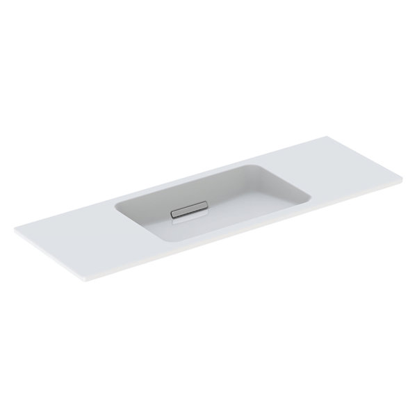 Bild von Geberit, Waschbecken, One Waschtisch schwebendes Design, ohne Hahnloch, mit Überlauf, 1200x400mm, 500392 (1200 mm, 195 mm)