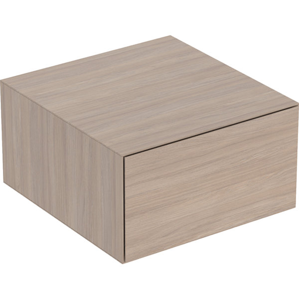 Bild von Geberit ONE Seitenschrank mit einer Schublade, 45x24,5x47cm, 505.078.00, Farbe: Eiche / Melamin Holzstruktur