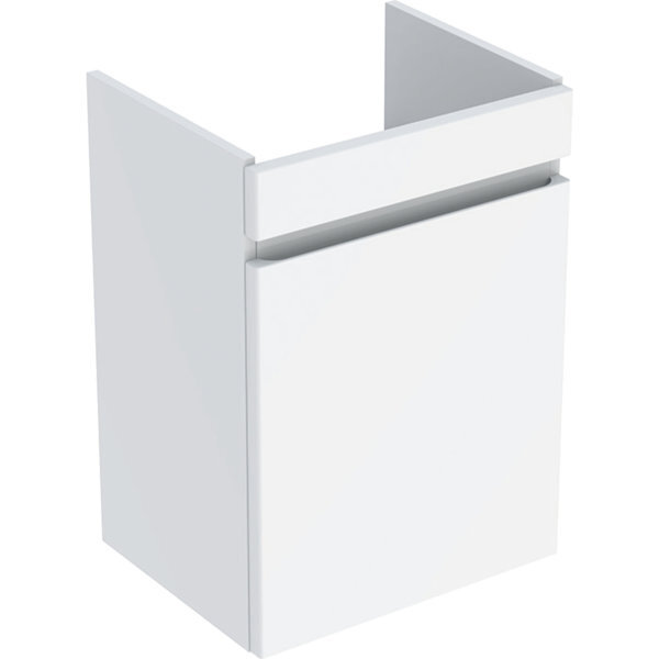 Bild von Geberit, Waschbeckenunterschrank, Renova Plan Unterschrank für Handwaschbecken, mit einer Tür, weiss / lackiert hochglänzend (43.5 x 34.5 x 60.5 cm)