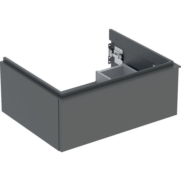 Bild von Geberit iCon Unterschrank für Waschtisch, 1 Schublade, 59,2x24,7x47,6 cm, 502310, Farbe: Front/Korpus: lava/lackiert matt, Griff: lava/pulverbeschichtet matt