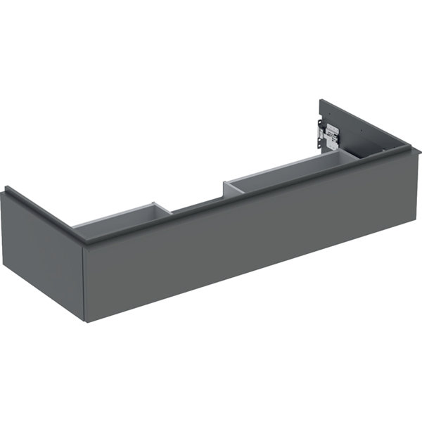 Bild von Geberit iCon Unterschrank für Waschtisch, 1 Schublade, 118,4x24,7x47,6 cm, 502313, Farbe: Front/Korpus: lava/lackiert matt, Griff: lava/pulverbeschichtet matt