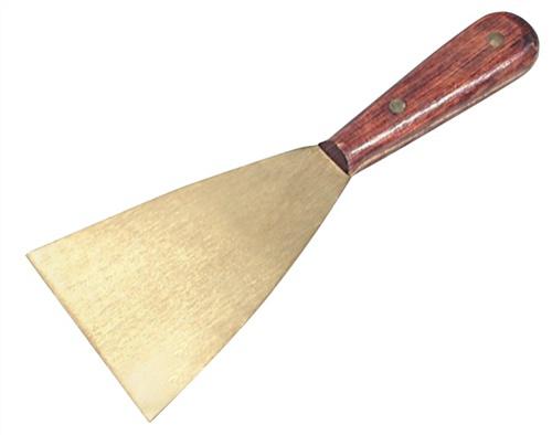 Bild von Trufa, Kelle + Spachtel, Messingspachtel Breite 40 mm Blattstärke 2 mm besonders stabil funkenarm (4 cm)