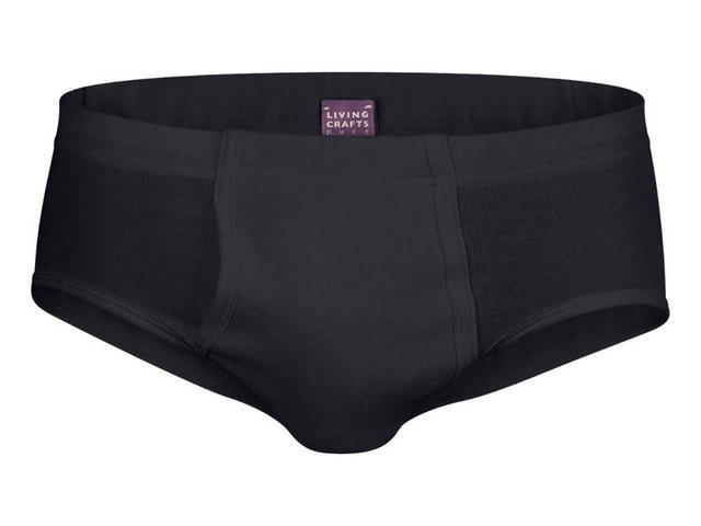 Bild von Living Crafts Julius Herren-Unterhose mit Eingriff aus Bio Baumwolle Größe: 6, black