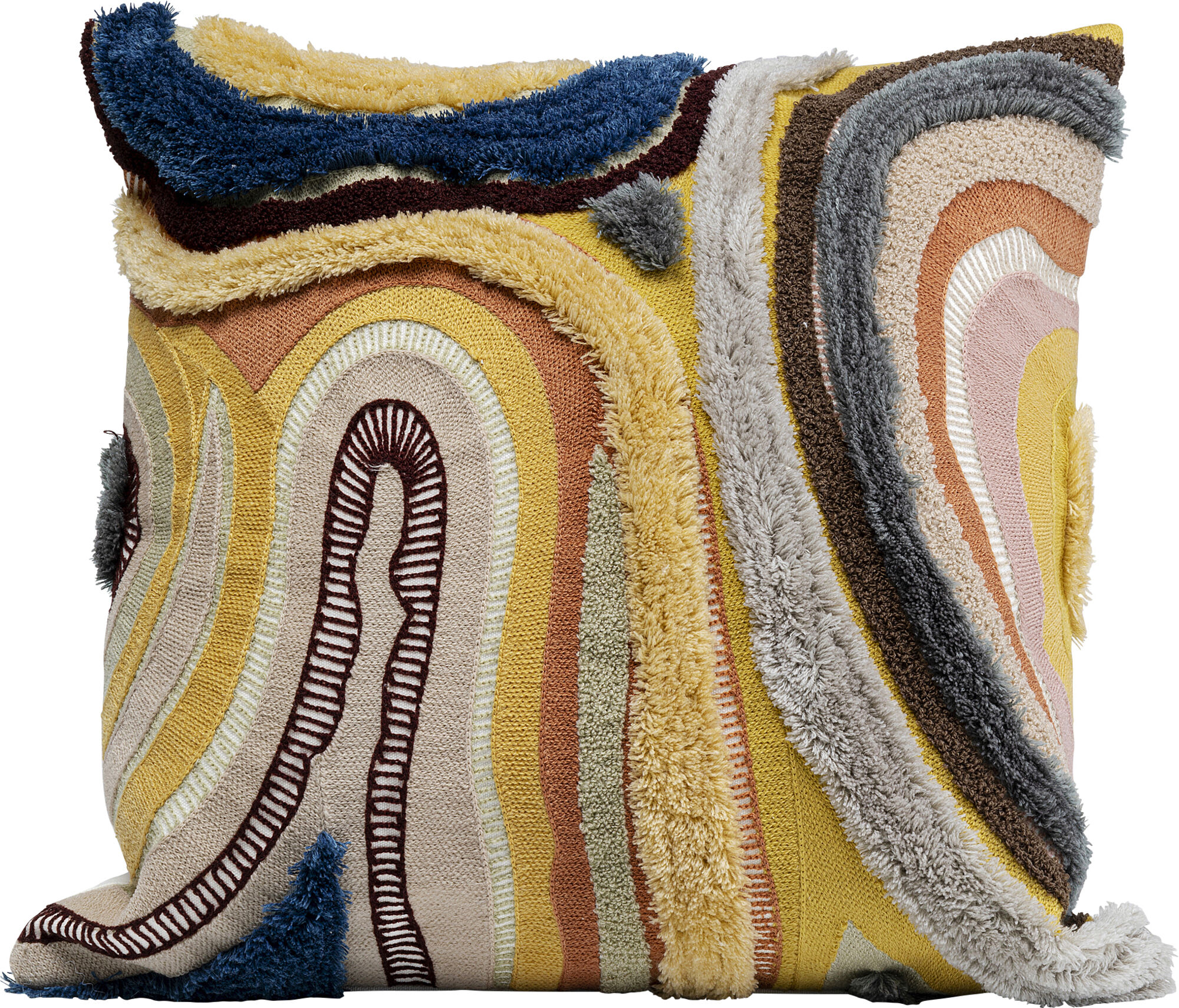 Bild von Kissen Lava Braun 45x45cm
