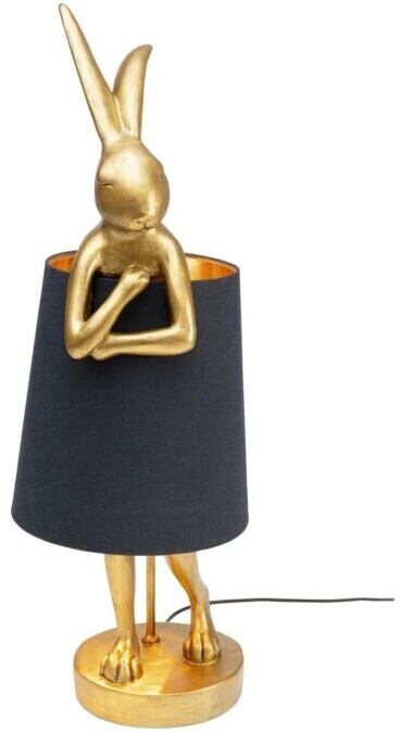 Bild von KARE Tischleuchte Animal Rabbit Polyresin Gold Schwarz Gold / 68 cm (53470)
