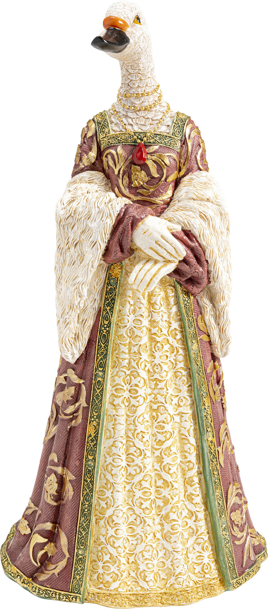 Bild von Deko Figur Bird Lady Duck Weiß 31cm